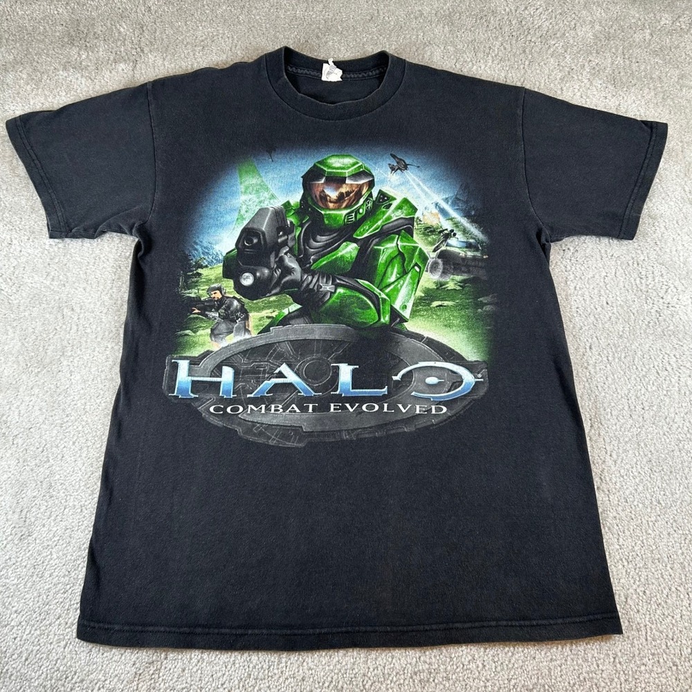 Vintage Halo Combat Evolved Master Chief T-Shirt Men's‎ M Xbox Video Game Bungie